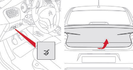 Sblocco del bagagliaio dall'interno