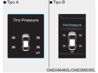 Controllo pressione pneumatici (se in dotazione)