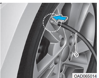 Con kit di riparazione pneumatico (TMK)