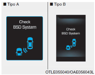 BSD disattivato. Radar bloccato