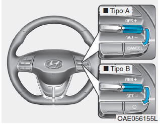 Per diminuire la velocità impostata tramite Cruise Control intelligente