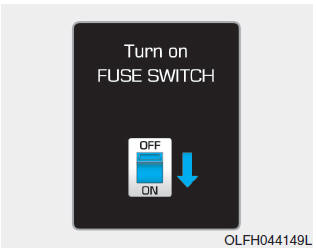 Portare FUSE SWITCH su ON