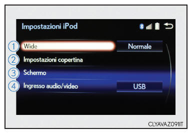 Impostazioni audio