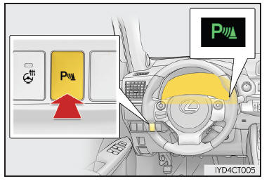 Interruttore del sensore di assistenza al parcheggio Lexus