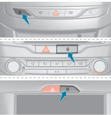 Bloccaggio centralizzato automatico delle porte