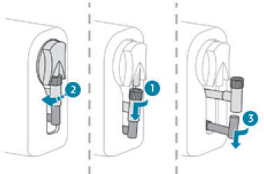 Rimozione del tubo e della cartuccia