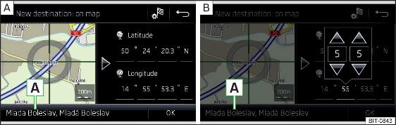 Inserimento della destinazione: tramite il punto sulla cartina / con l'ausilio delle coordinate GPS